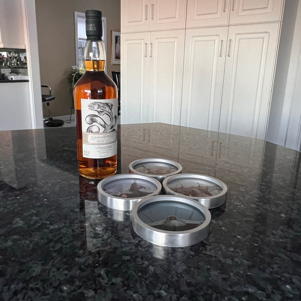 Fighter Jet Coaster Set featuring F35 F22 F18 F14 Aircrafts