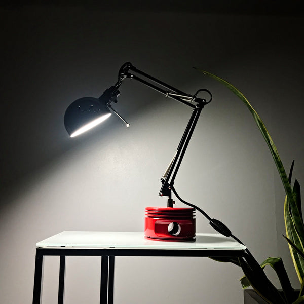 J-Cobs Jacobs Radial Engine WWII Red Eye Black Flying Monkey Aviator Piston Desk Lamp