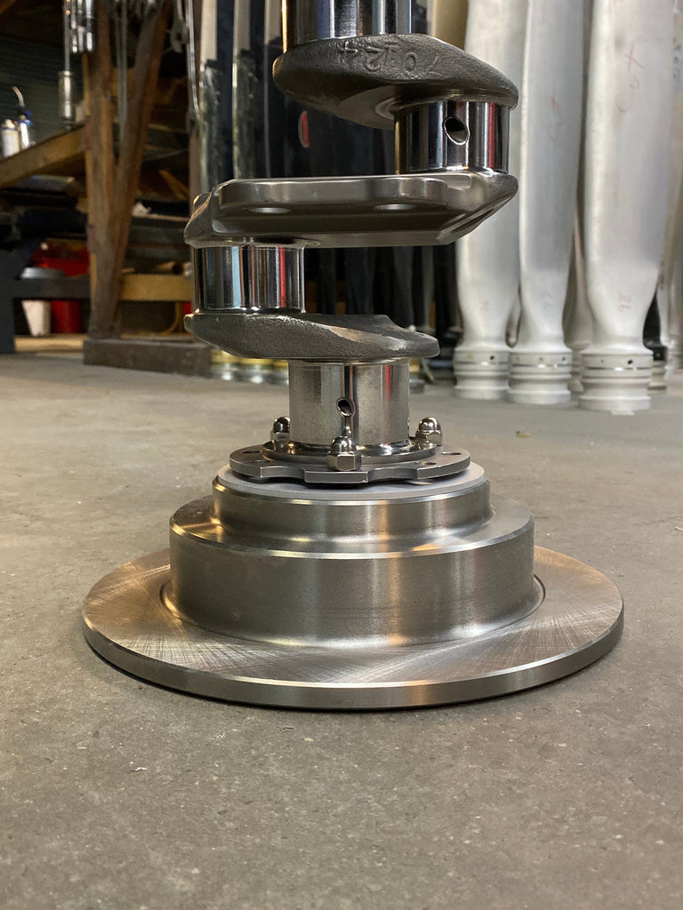 1960's Lycoming O-480 Airplane Engine Crankshaft Martini Side Table ...
