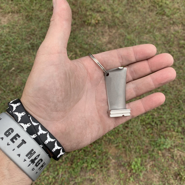 Lycoming T53 Bell UH1 Huey AH1 Cobra Military Helicopter Engine Blade Keychain