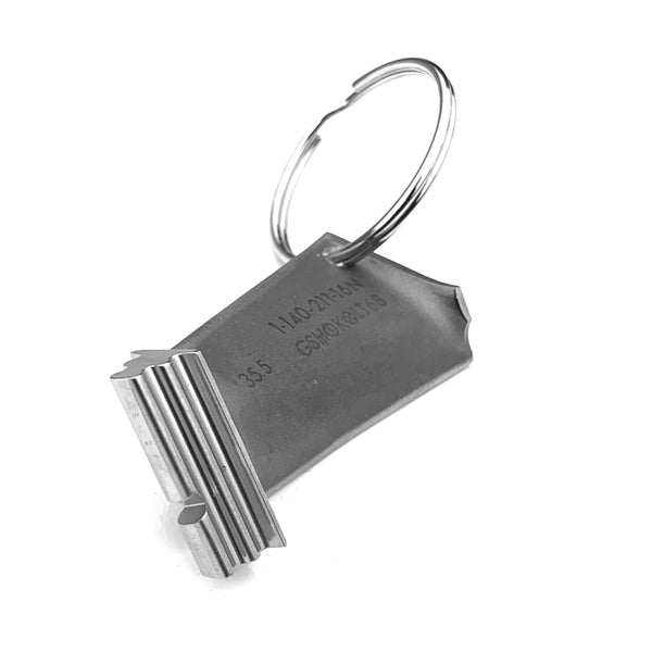 Lycoming T53 Bell UH1 Huey AH1 Cobra Military Helicopter Engine Blade Keychain