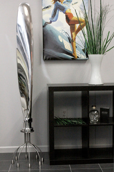 Dowty Mirror High Polished Airplane Propeller Blade Sculpture