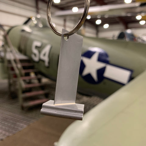 1950's USAF Air Force Sabre F-86F General Electric J47 Turbojet Stator Vane Blade Keychain