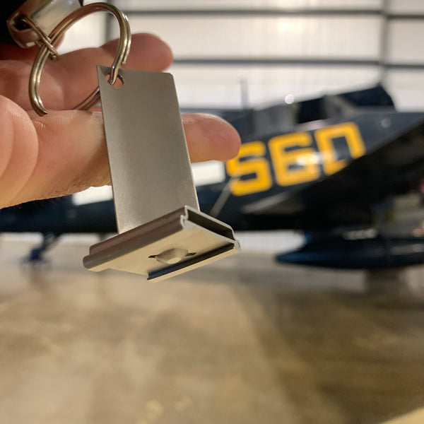 1950's USAF Air Force Sabre F-86F General Electric J47 Turbojet Stator Vane Blade Keychain