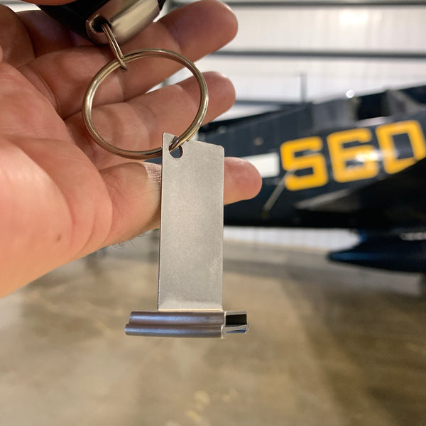 1950's USAF Air Force Sabre F-86F General Electric J47 Turbojet Stator Vane Blade Keychain