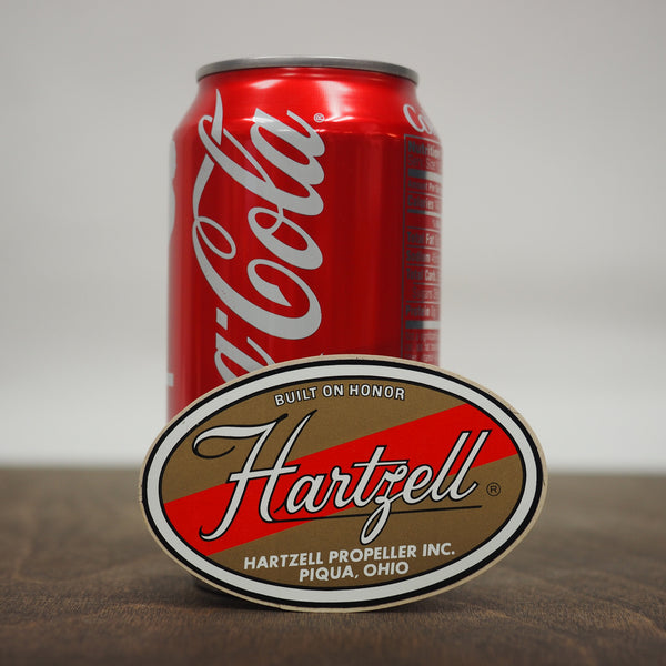 1970's Hartzell Small Round Script Decal