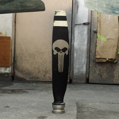 Punisher Aviator Glasses Military Metal Parody Sculpture Airplane Propeller Blade