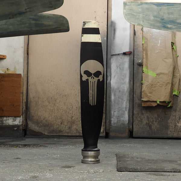 Punisher Aviator Glasses Military Metal Parody Sculpture Airplane Propeller Blade