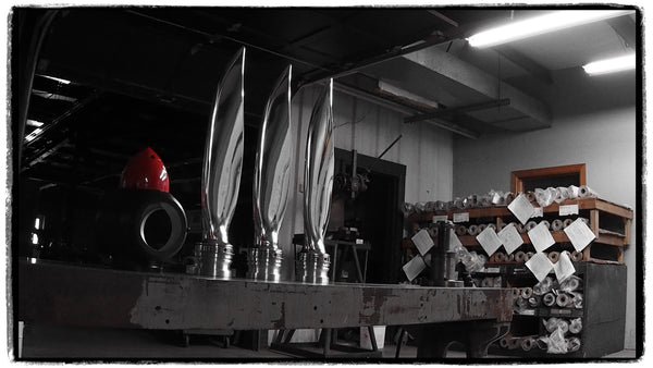 American Ninja 3-Bladed Ground-Adjustable Polished Metal Aviation Art Airplane Propeller