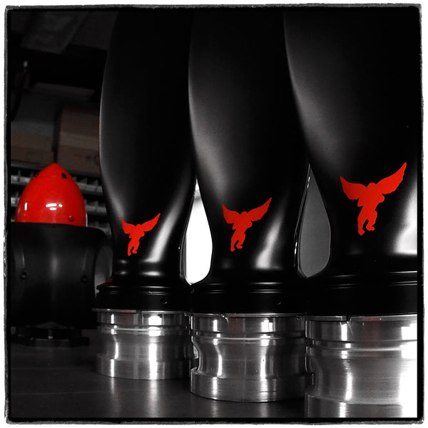 American Ninja 3-Bladed Ground-Adjustable Polished Metal Aviation Art Airplane Propeller