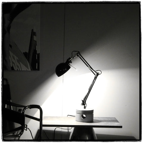 Pratt & Whitney R-2800 Flying Monkey Metallic Radial Engine Piston Desk Lamp