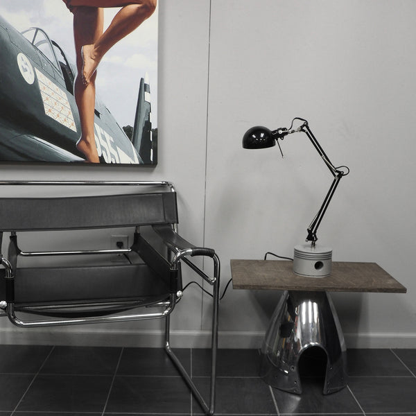 Pratt & Whitney R-2800 Flying Monkey Metallic Radial Engine Piston Desk Lamp