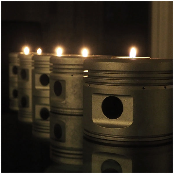 Continental Motors A65 Piper J-3 Cub Aeronca Taylorcraft Engine Piston Tea Light Candle Holder