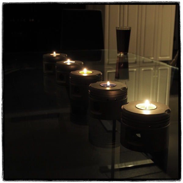 Continental Motors A65 Piper J-3 Cub Aeronca Taylorcraft Engine Piston Tea Light Candle Holder