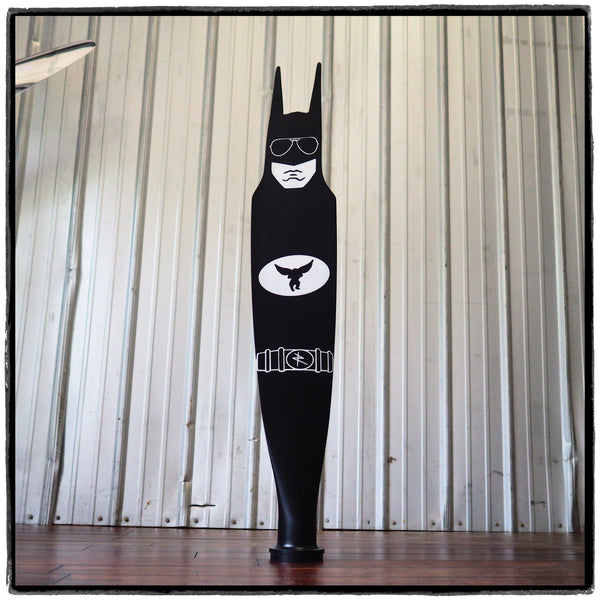 Bat Blade Batman Aviator Glasses Metal Parody Sculpture Airplane Propeller Blade