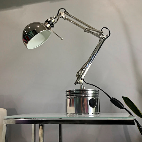Pratt & Whitney R-2800 USA American Flag MIRROR POLISHED Radial Engine Piston Desk Lamp