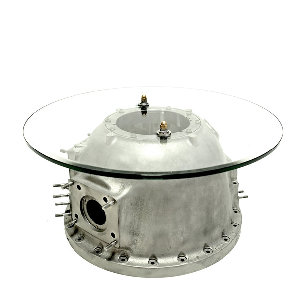 Pratt & Whitney R-2000 Front Engine Case Aviation Art Coffee Side Cocktail Table