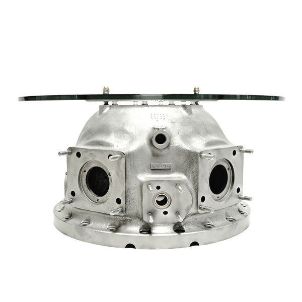 Pratt & Whitney R-2000 Front Engine Case Aviation Art Coffee Side Cocktail Table