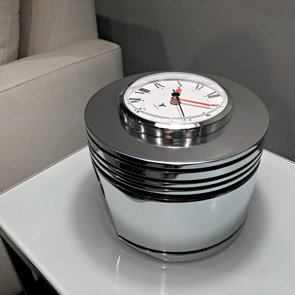 Pratt & Whitney R-2800 F4U Corsair Fighter Airplane Radial Engine Chrome Piston Clock