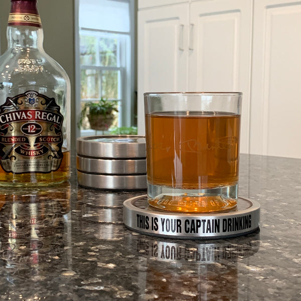 Pratt & Whitney Radial Engine Whisky Scotch Vodka Beer WWII Gear Coasters (Red | Black Edition)