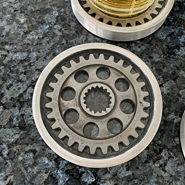 Pratt & Whitney Radial Engine Whisky Scotch Vodka Beer WWII Gear Coasters (Transparent Edition)