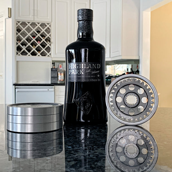 Pratt & Whitney Radial Engine Whisky Scotch Vodka Beer WWII Gear Coasters (Transparent Edition)