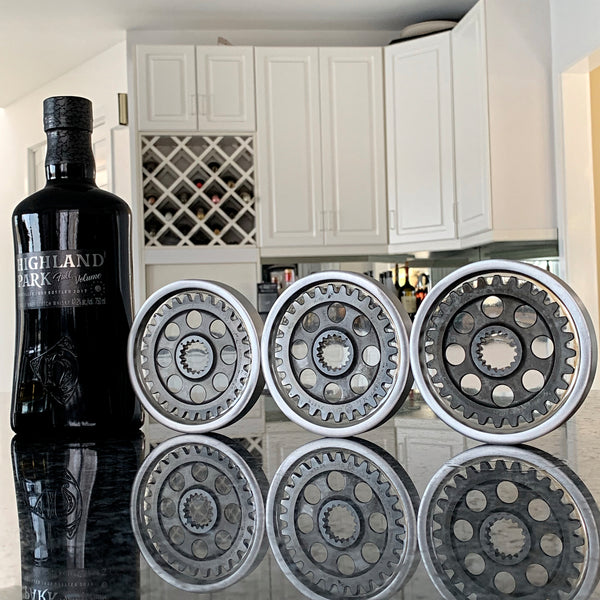 Pratt & Whitney Radial Engine Whisky Scotch Vodka Beer WWII Gear Coasters (Transparent Edition)