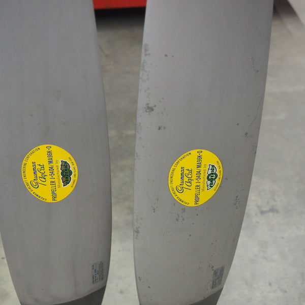 Set of 1960's Sensenich J-5404 / MA96K-0 Northrop Grumman Ag Cat G-164 Crop Duster Airplane Propeller Blades