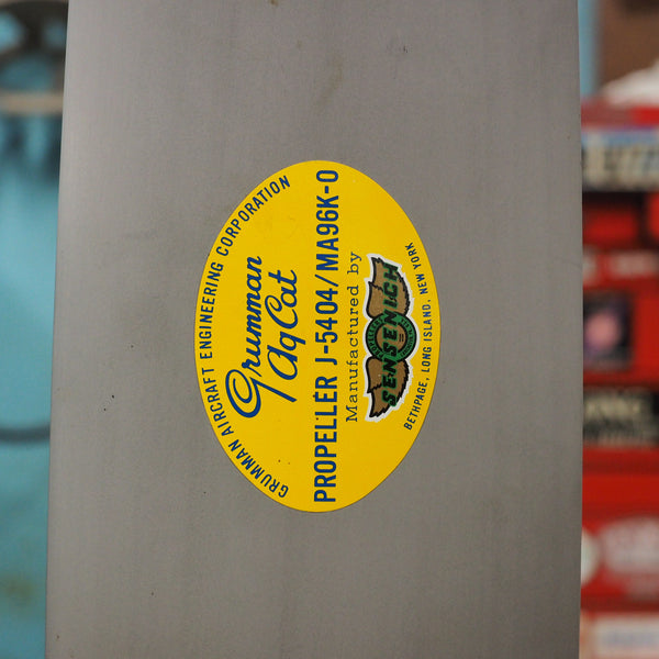 Set of 1960's Sensenich J-5404 / MA96K-0 Northrop Grumman Ag Cat G-164 Crop Duster Airplane Propeller Blades
