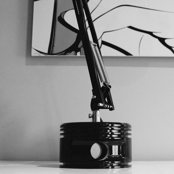 J-Cobs Radial Airplane Engine WWII Flying Monkey Aviator Piston Desk Lamp (Stealth Edition)