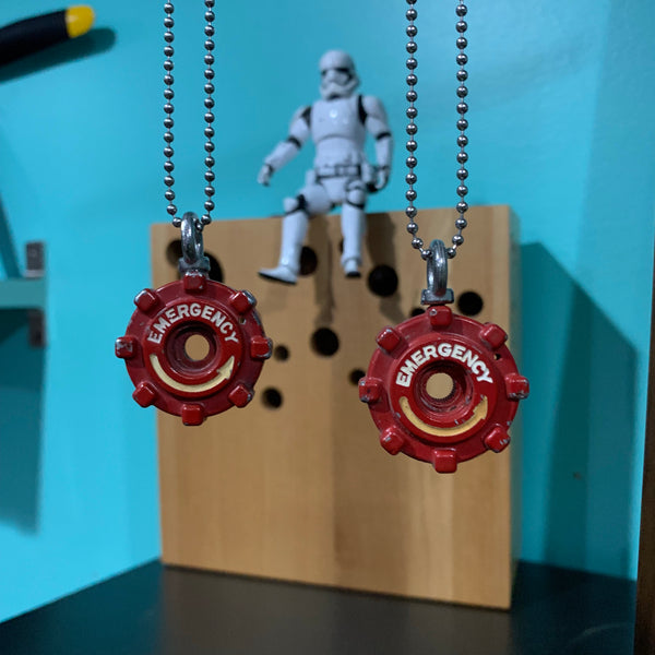 World War II P51 Mustang B17 B24 B29 Emergency Oxygen Valve Cockpit Warbird Necklace