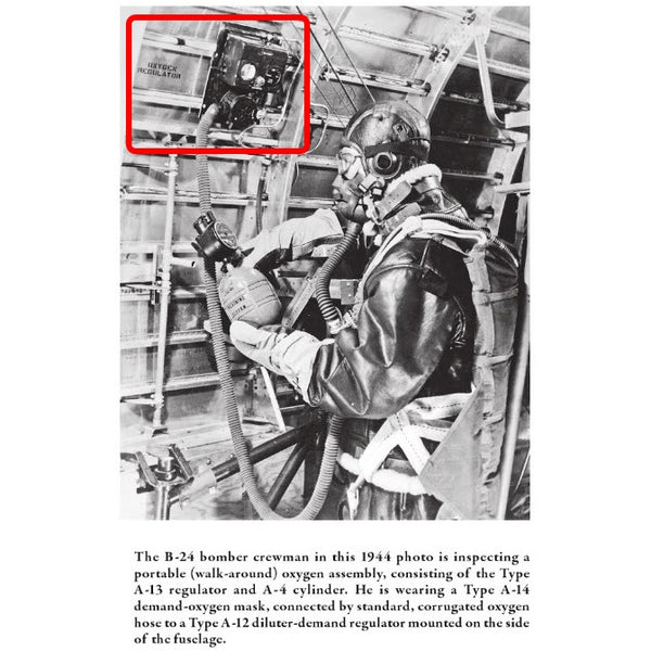 World War II P51 Mustang B17 B24 B29 Emergency Oxygen Valve Cockpit Warbird Necklace