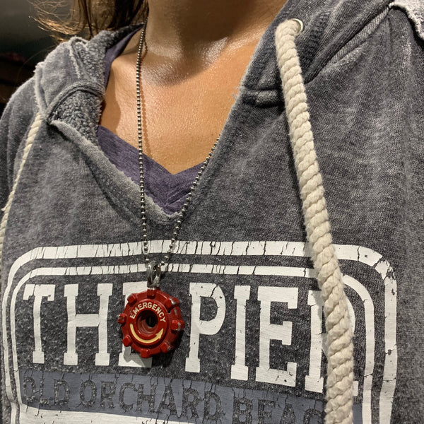 World War II P51 Mustang B17 B24 B29 Emergency Oxygen Valve Cockpit Warbird Necklace