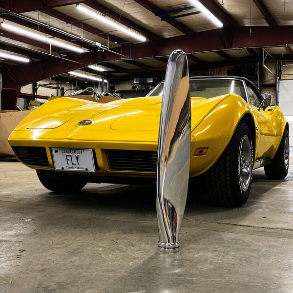 Beech Bonanza Aero Commander 500 Mirror Polished Chrome Airplane Propeller Blade Aviation Art Sculpture