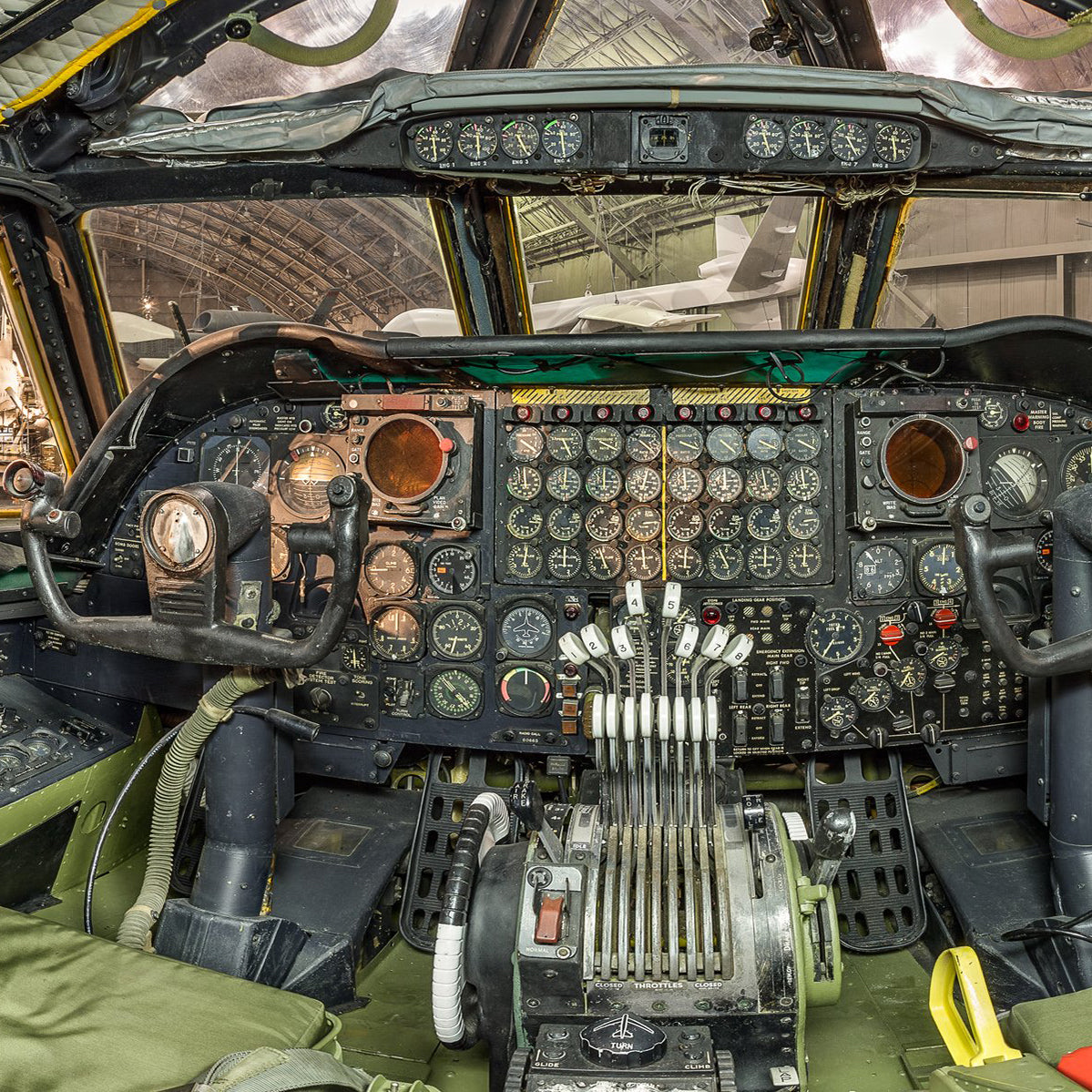 1950s Boeing B52 Stratofortress Airplane Bomber USAF Air Brake Clock ...