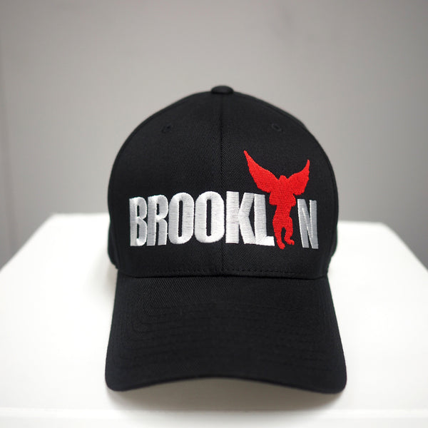 Brooklyn Flying Monkey NYC Black Red Silver Colorway Embroidered Hat