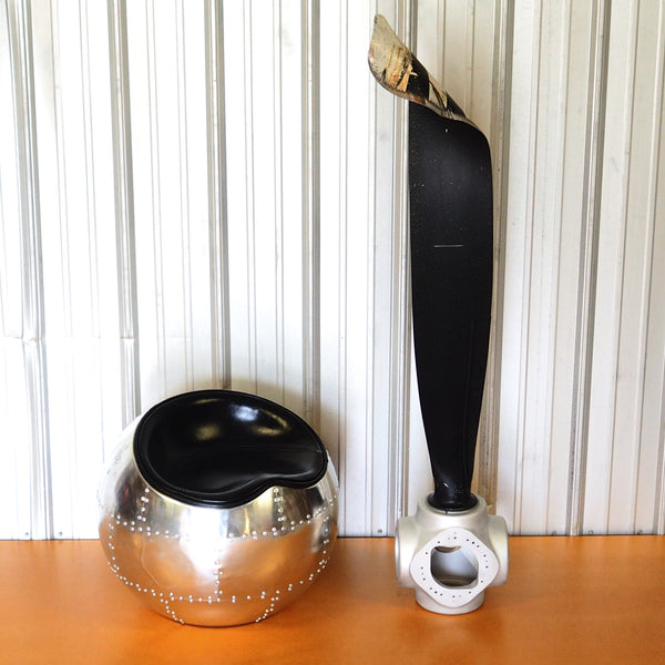 Rough Landing - Cessna Caravan Crash Landing Airplane Propeller Runway Strike Sculpture Clock