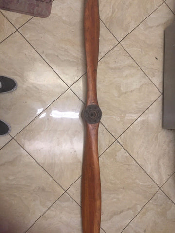 Jacuzzi Bros 6FT Wooden Airplane Propeller with metal hub