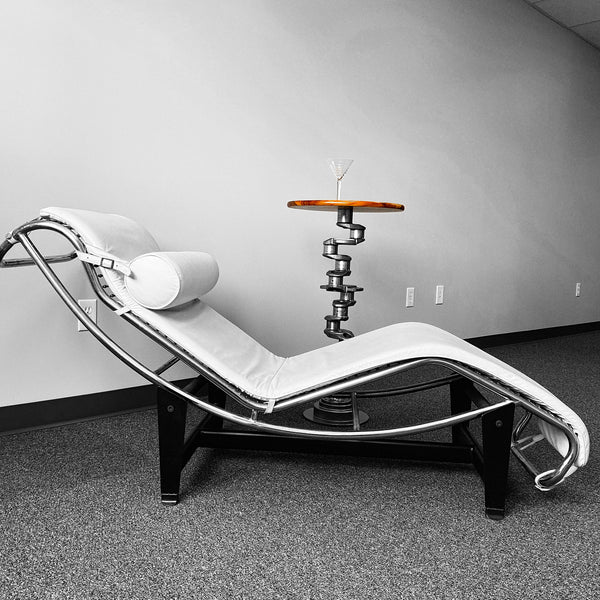 Continental IO-470 Airplane Engine Crankshaft Martini Side Table