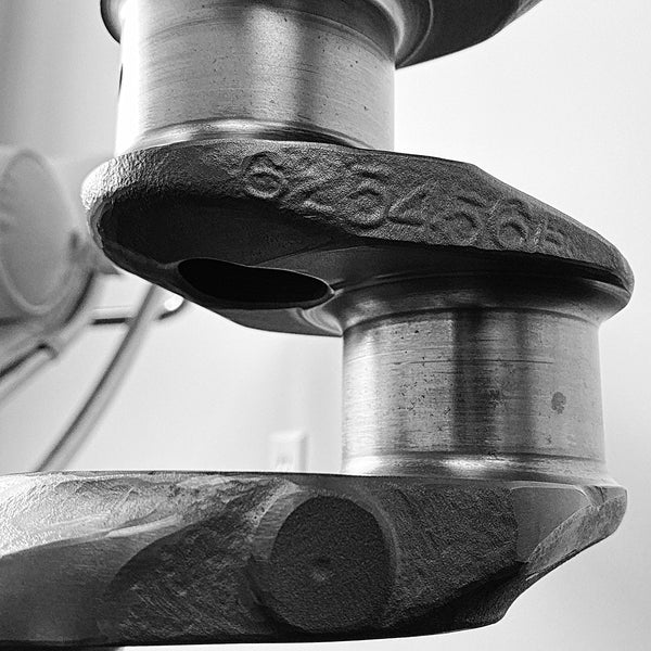 Continental IO-470 Airplane Engine Crankshaft Martini Side Table