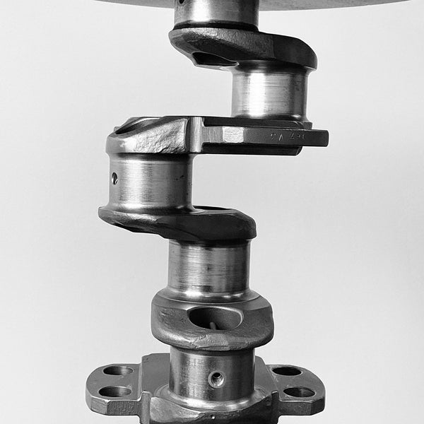 Continental IO-470 Airplane Engine Crankshaft Martini Side Table