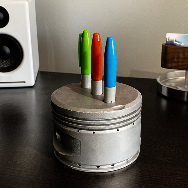 1950's Continental 0-300 Cessna 172 Skyhawk Engine Piston Pencil Pen Marker Holder