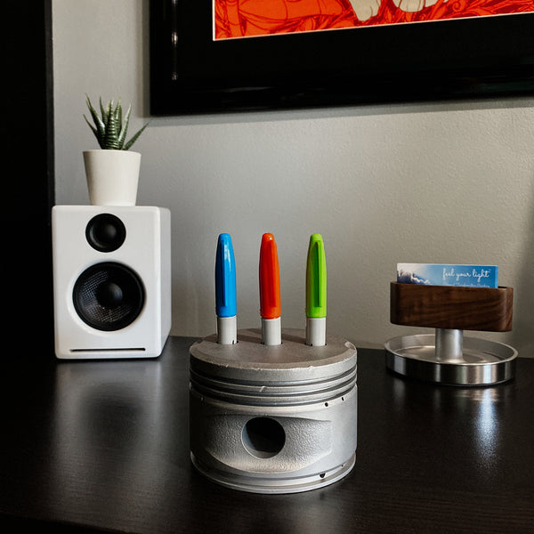 1950's Continental 0-300 Cessna 172 Skyhawk Engine Piston Pencil Pen Marker Holder