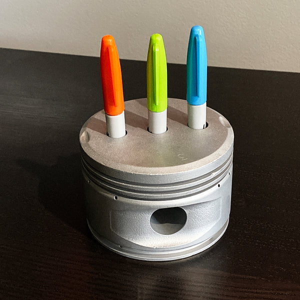 1950's Continental 0-300 Cessna 172 Skyhawk Engine Piston Pencil Pen Marker Holder