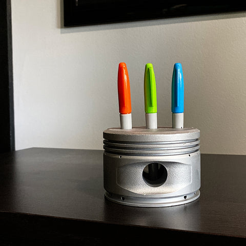 1950's Continental 0-300 Cessna 172 Skyhawk Engine Piston Pencil Pen Marker Holder