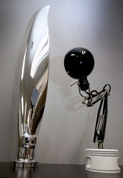 Cutlass X Piggy High Polished Airplane Propeller Blade Sculpture