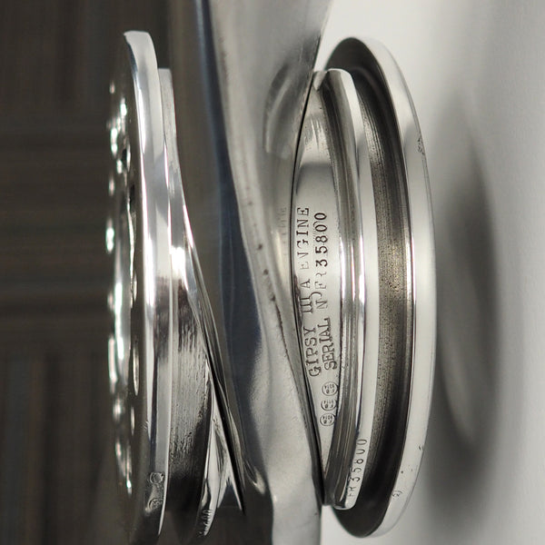 78" Fairey Reed de Havilland Gipsy III Mirror Polished TIGER MOTH 1930's Twisted Airplane Propeller