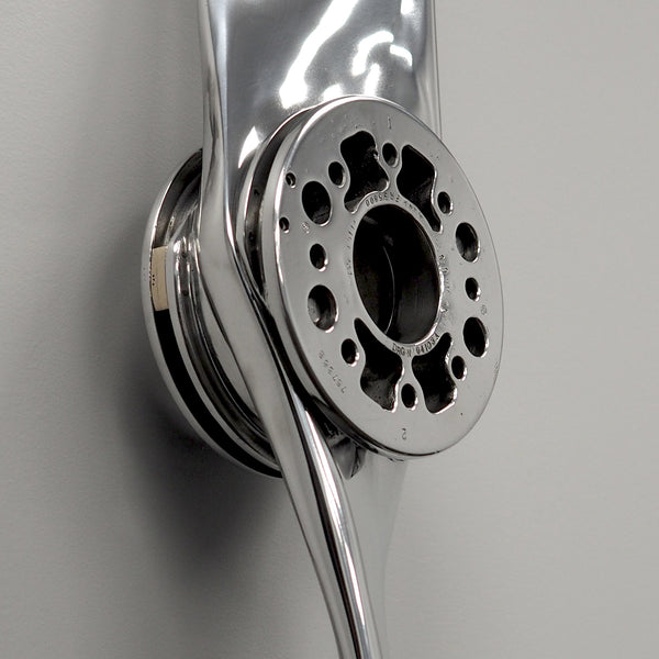 78" Fairey Reed de Havilland Gipsy III Mirror Polished TIGER MOTH 1930's Twisted Airplane Propeller