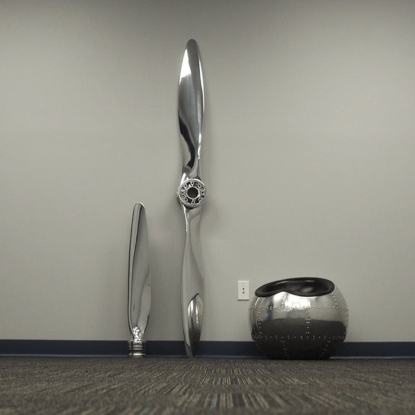 78" Fairey Reed de Havilland Gipsy III Mirror Polished TIGER MOTH 1930's Twisted Airplane Propeller