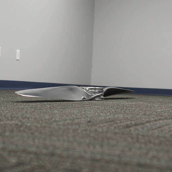 78" Fairey Reed de Havilland Gipsy III Mirror Polished TIGER MOTH 1930's Twisted Airplane Propeller